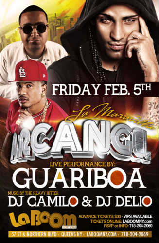 Concierto de Arcangel en New York, New York, Estados Unidos, Viernes, 05 de febrero de 2016