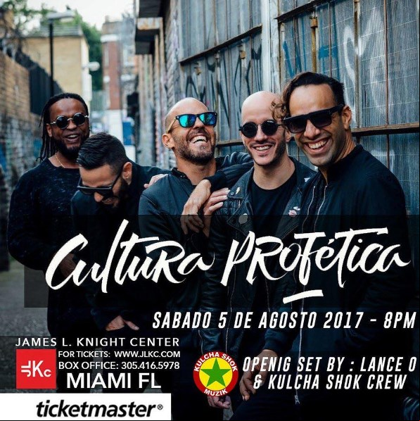 Concierto de Cultura Profética en Miami, Florida, Estados Unidos, Sábado, 05 de agosto de 2017