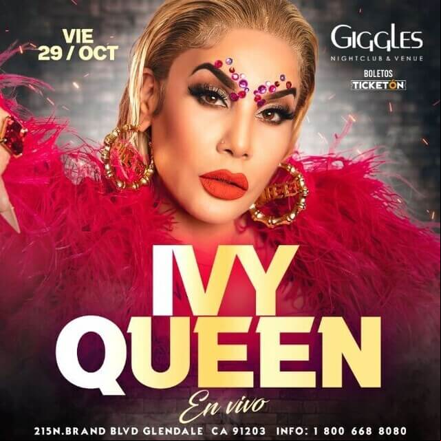 Concierto de Ivy Queen en Glendale, California, Estados Unidos, Viernes, 29 de octubre de 2021