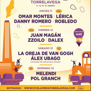 Concierto de Melendi en Torrelavega, España, Viernes, 12 de agosto de 2022