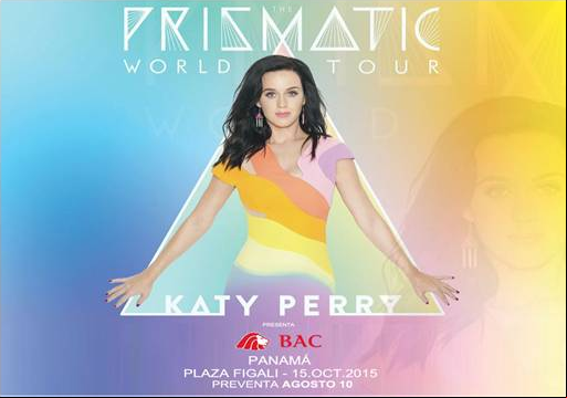 Concierto de Katy Perry en Ciudad de Panamá, Panamá, Jueves, 15 de octubre de 2015