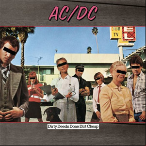 Álbum Dirty Deeds Done Dirt Cheap de AC/DC