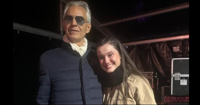 Joaquina y Andrea Bocelli